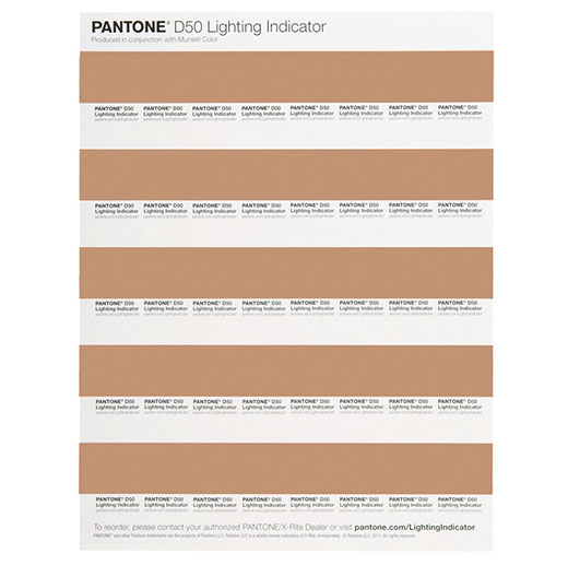 PANTONE D50 照明指标贴 LNDS-1PK-D50